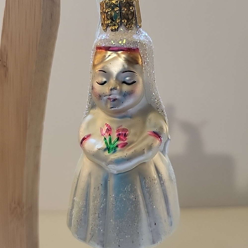 Christborn Germany Glass Bride Ornament
